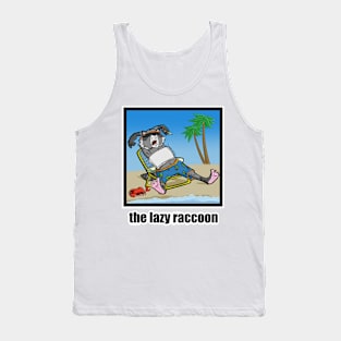 The Lazy Raccoon Official Tee Tank Top